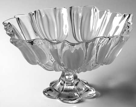Tulips Satin 12" Footed Bowl
