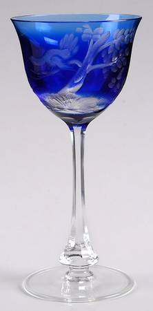 Whisky Birds of the Wild Cobalt Blue Wine