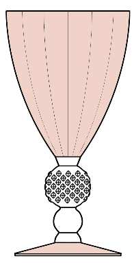 Golf Ball Peach (Optic, Clear Foot)
