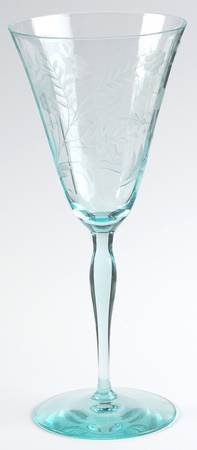 Louella (Aqua) Stem #7604-1-2) by Morgantown