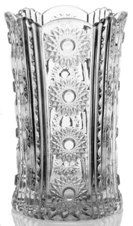 Stars and Stripes Clear Celery Vase