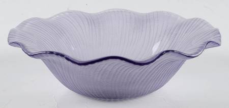 Ruffled Lotus Lavender Cereal Bowl