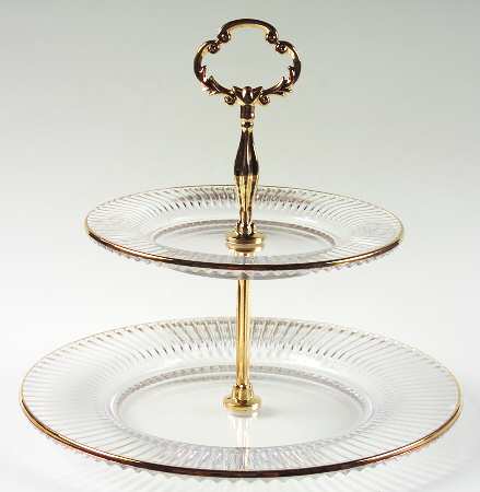 Diamond Fire 2 Tier Serving Tray