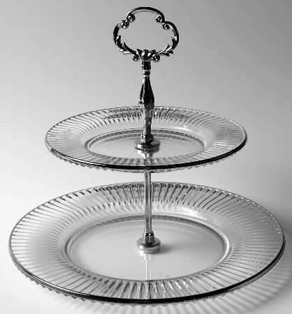 Diamond Fire 2 Tier Serving Tray