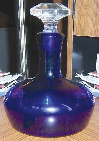 Little King Cobalt Blue Decanter & Stopper