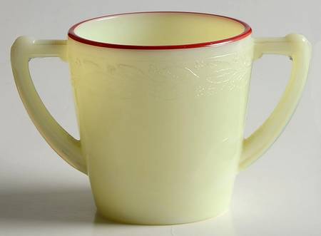 Laurel Red Trim (Child's Set) Child's Open Sugar