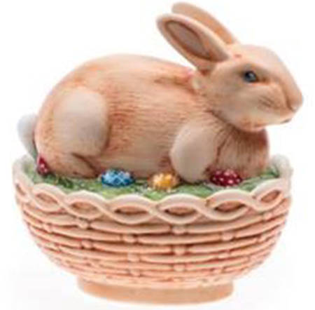 Animals & Figurines #412 Bunny on Basket