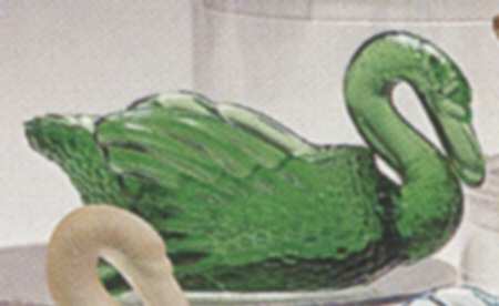 Animals & Figurines #118 Green Swan