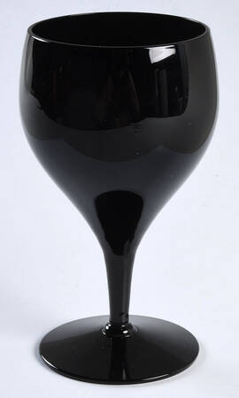 Simone Black Wine Glass