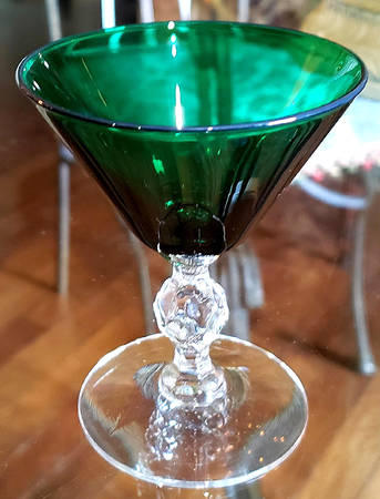 Roanoke Venetian Green Champagne/Tall Sherbet
