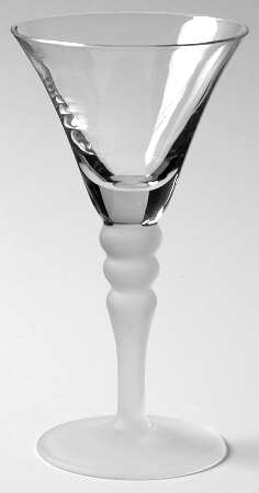 Tudor Frosted Sherry Glass