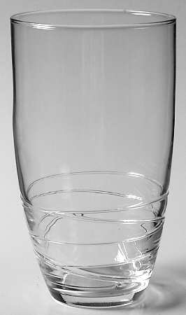 Swirl Clear Highball Glass