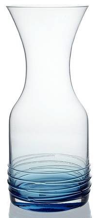 Cobalt Swirl Blue Carafe