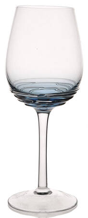 Cobalt Swirl Blue White Wine
