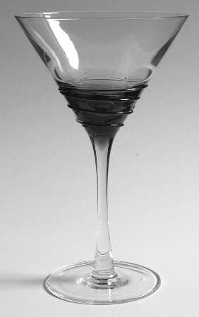 Swirl Smoke Martini Glass