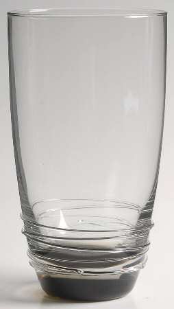 Swirl Smoke Highball Glass