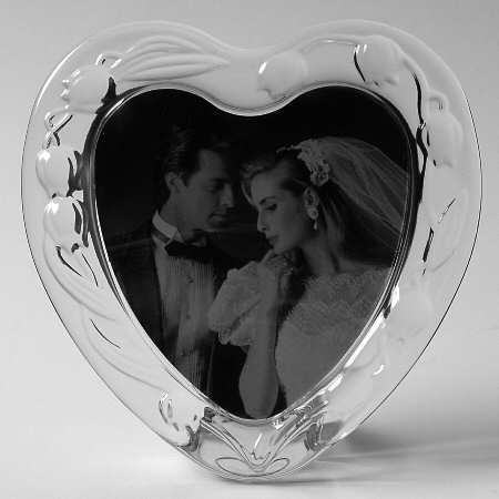 Bridal Lily Heart Shape Frame
