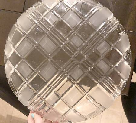 Stratton Clear Frost 12" Round Platter