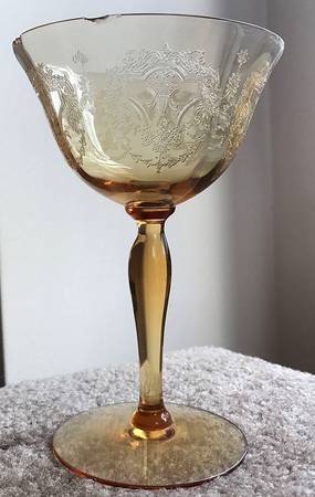Virginia (Stem 7711, Amber) Champagne/Tall Sherbet