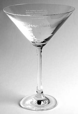 Sentiments Martini Glass