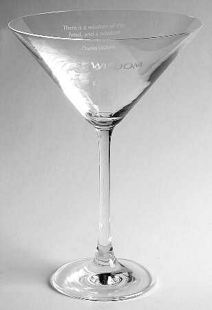 Sentiments Martini Glass