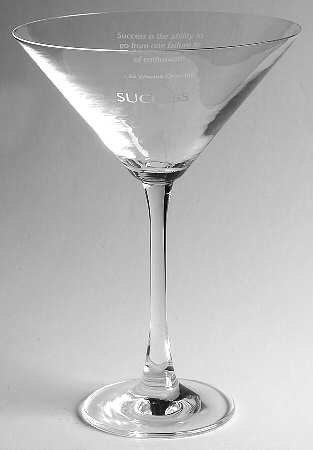 Sentiments Martini Glass