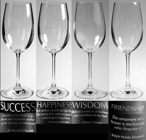 Sentiments Wine - Set of 4 Motifs