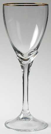 Alexandra Gold Wine Glass