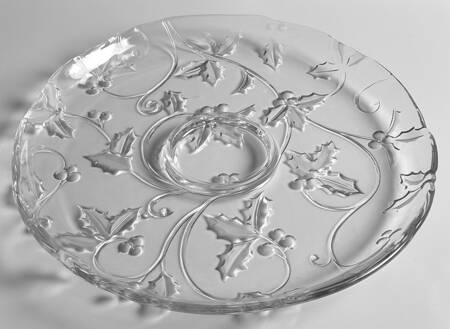 Season's Holly Tray for Chip & Dip Set