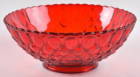 Elizabeth Red 10" Round Bowl