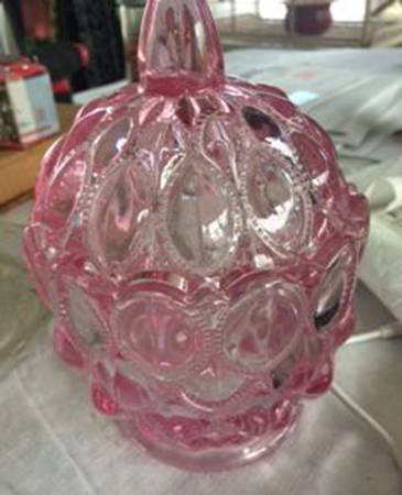 Elizabeth Pink Sugar Bowl & Lid