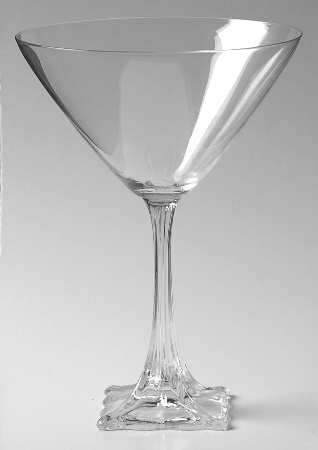 Florale Martini Glass