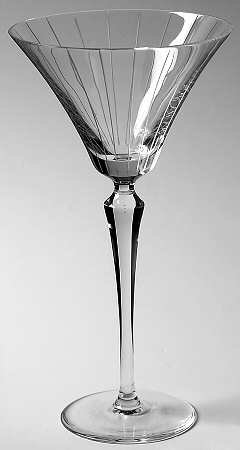 Mirelle Pinstripe Martini Glass