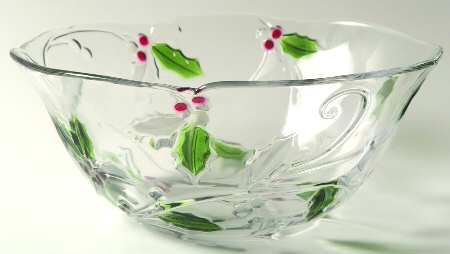 Merry Holly 11" Round Bowl