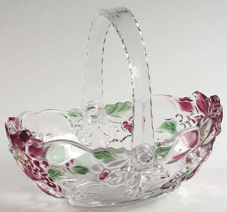 Christmas Poinsettia 8" Basket