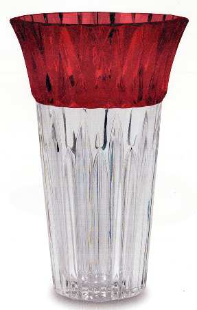 Diamond Brilliance Ruby 10" Flower Vase