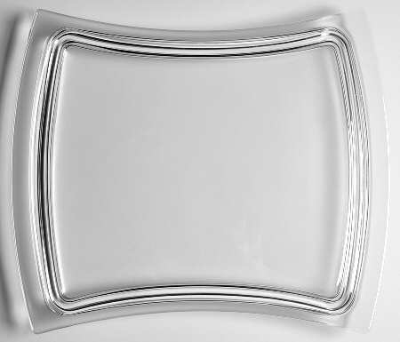 Wings 11" Rectangular Footed Platter