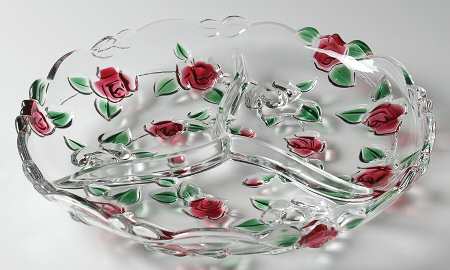 Rose Garden 13" Rectangular 3 Part Relish by Mikasa