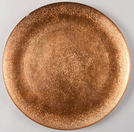 Christmas Celebrations Copper 14" Round Platter