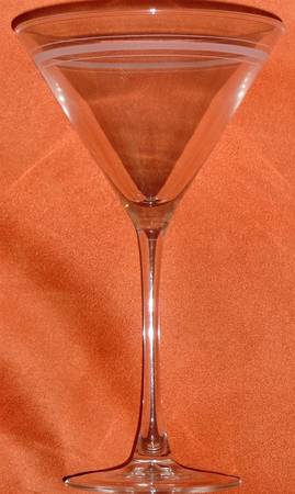 Banded Martini Glass