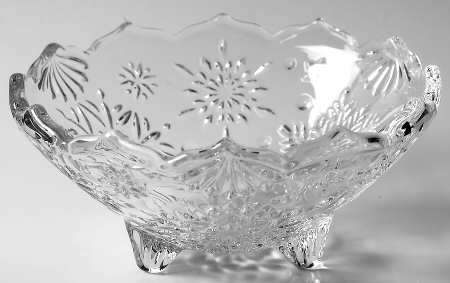 Snowflake 6" Footed Bowl by Mikasa