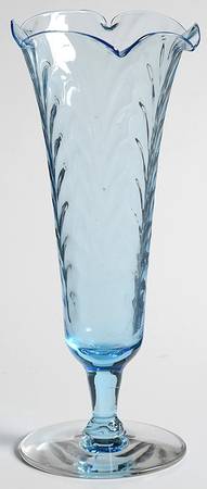 Palm Optic Aquamarine (Stem 7630) 6" Bud Vase