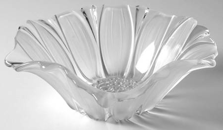 Sunflower Frost 8" Round Crimped Bowl