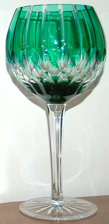 Castille Green Water Goblet