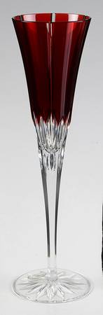 Castille Red Fluted Champagne