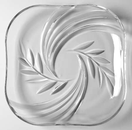Willow Leaf Square Dinner Plate