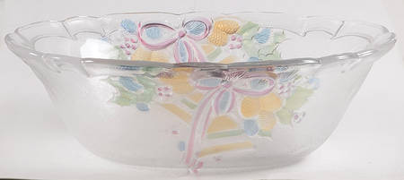 Festive Bells 10" Oval Bowl
