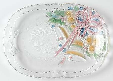 Festive Bells 10" Oval Platter