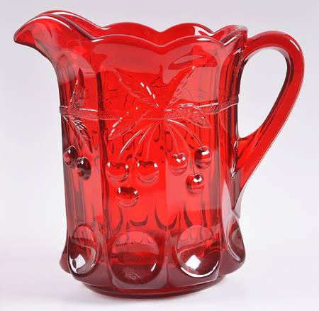 Cherry Thumbprint Ruby 54 Oz Pitcher