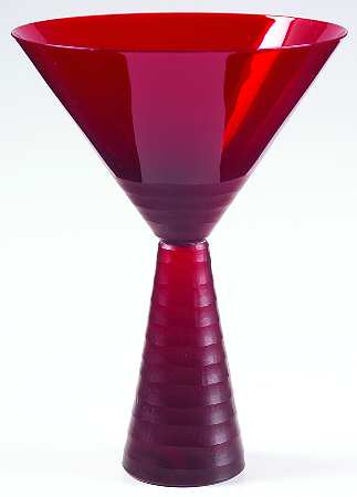Pure Red Martini Glass